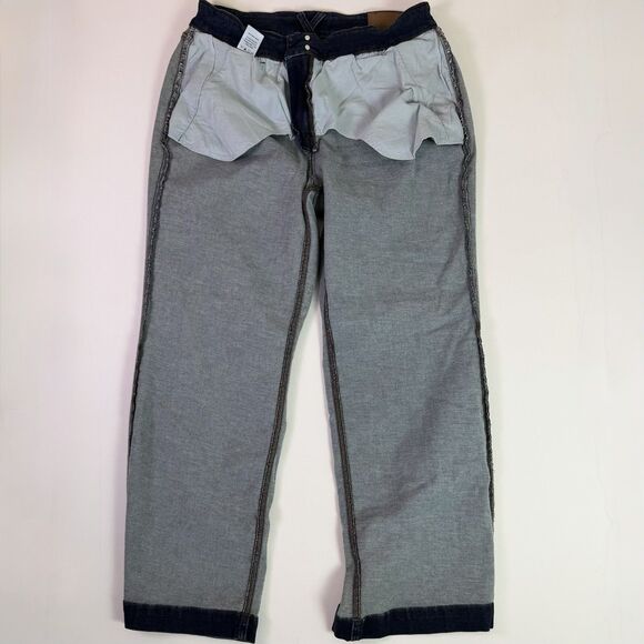 Judy Blue Wide Leg High Rise Jeans Women's 18W Dark Wash Double Button JB82642 - Picture 13 of 16